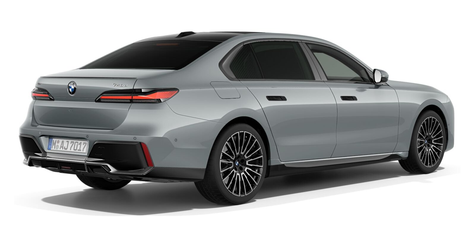 BMW BMW 7er in Grau von hinten BMW BMW 7er in Grau von hinten