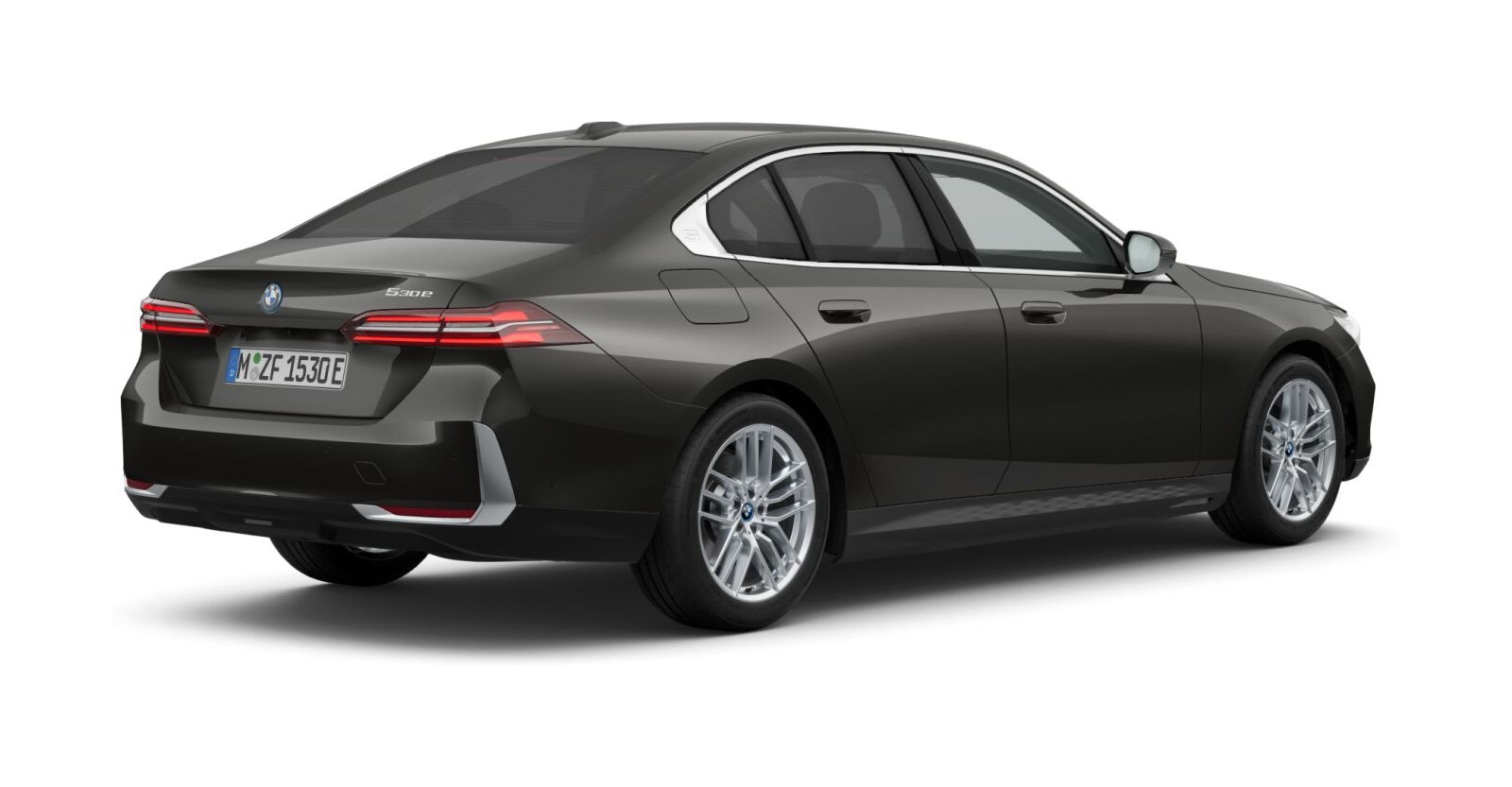 BMW BMW 5er in Grau von hinten