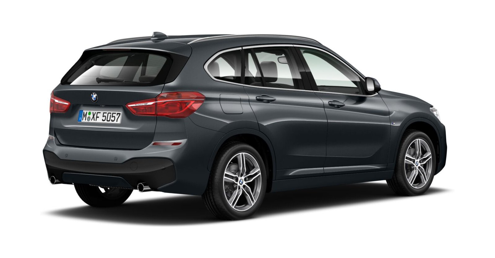 BMW BMW X in Grau von hinten BMW BMW X in Grau von hinten