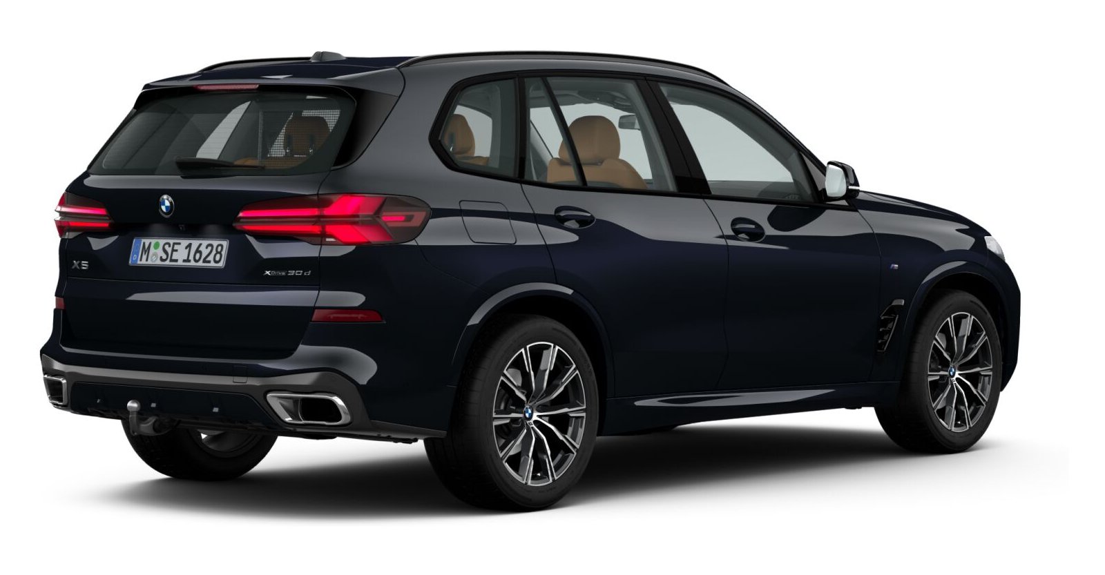 BMW BMW X in Schwarz von hinten