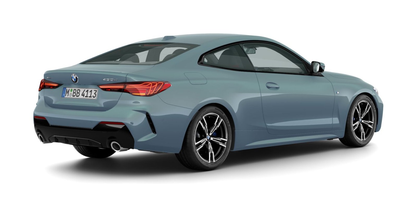 BMW BMW 4er in Grün von hinten