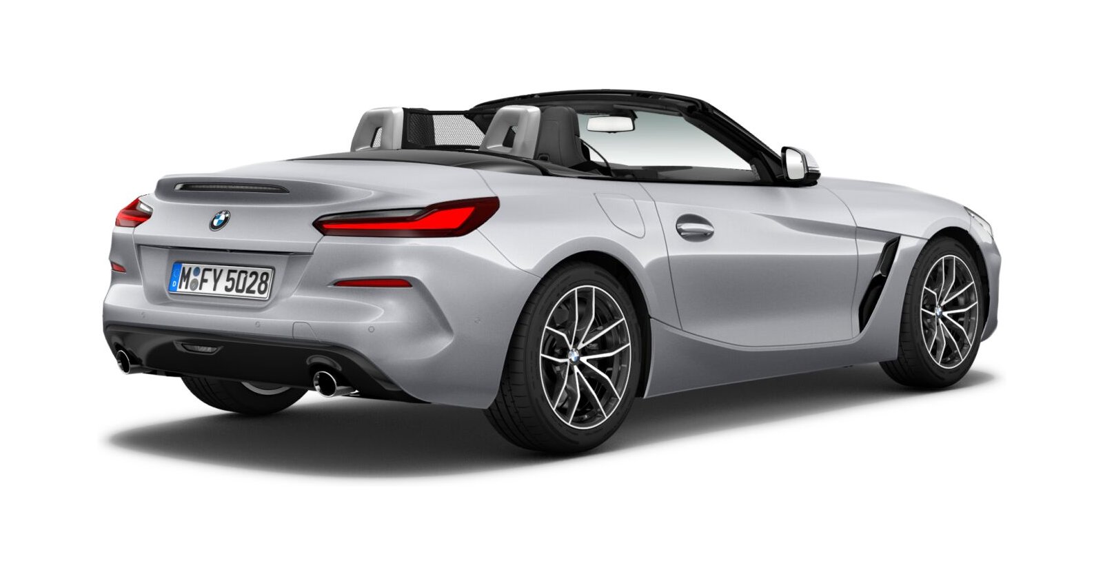 BMW BMW Z in Silber von hinten BMW BMW Z in Silber von hinten