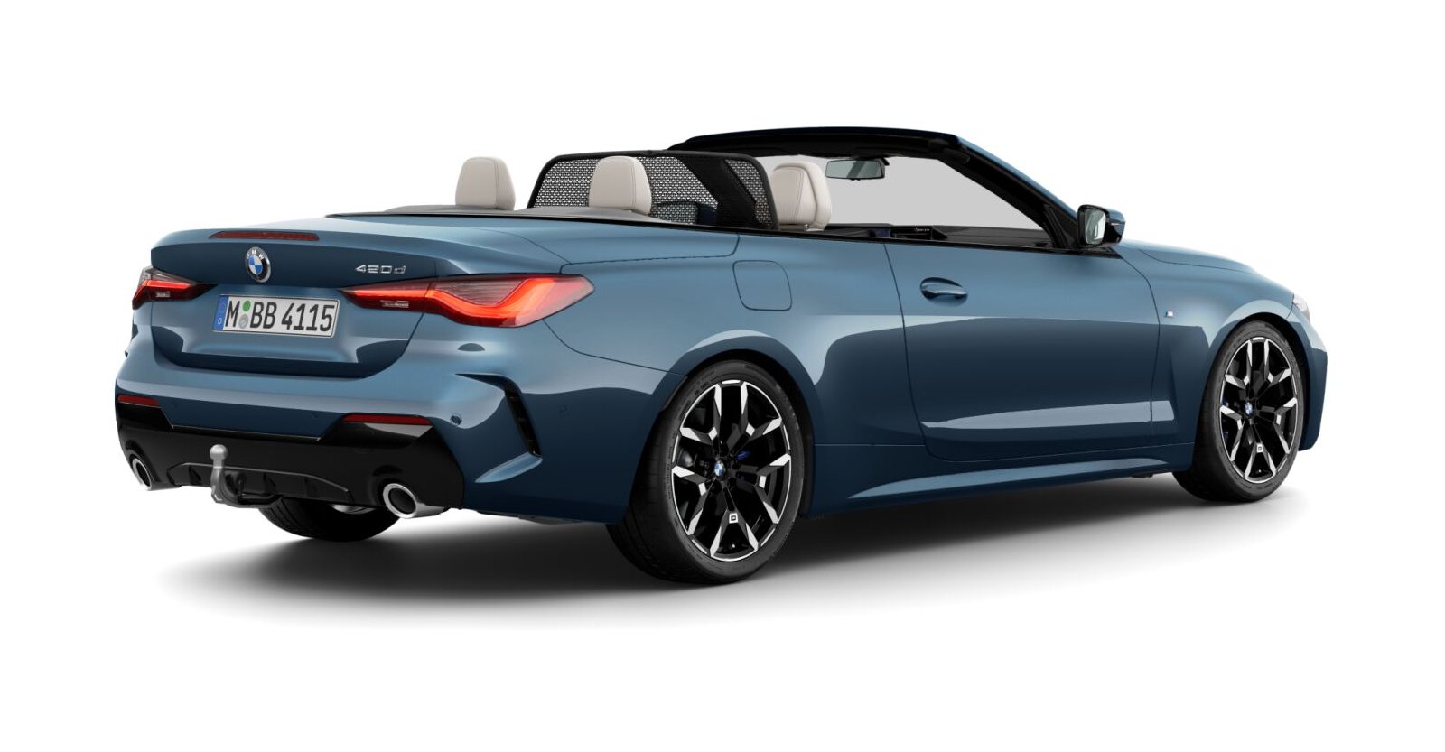 BMW BMW 4er in Blau von hinten BMW BMW 4er in Blau von hinten