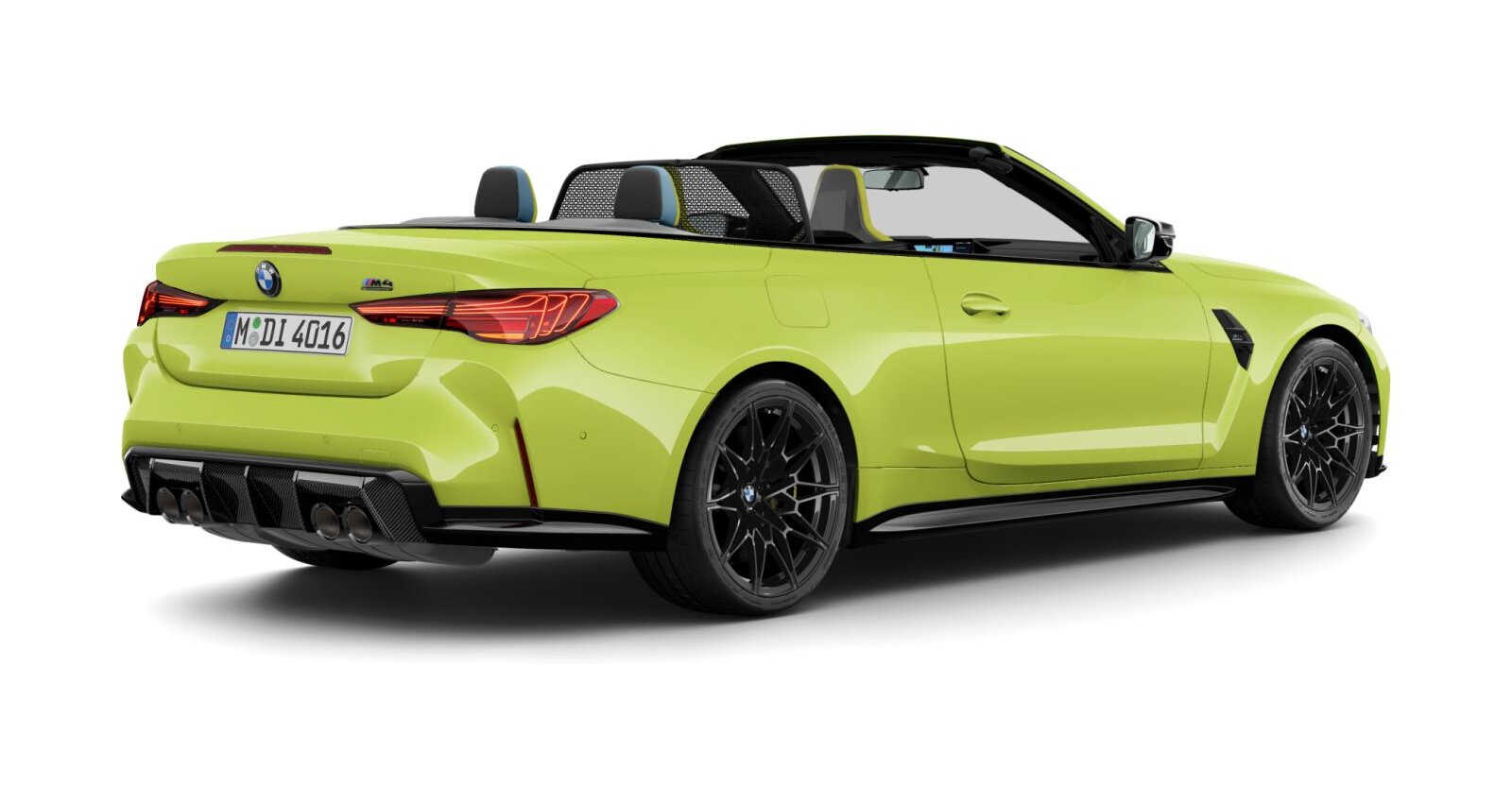 BMW BMW M in Gelb von hinten BMW BMW M in Gelb von hinten