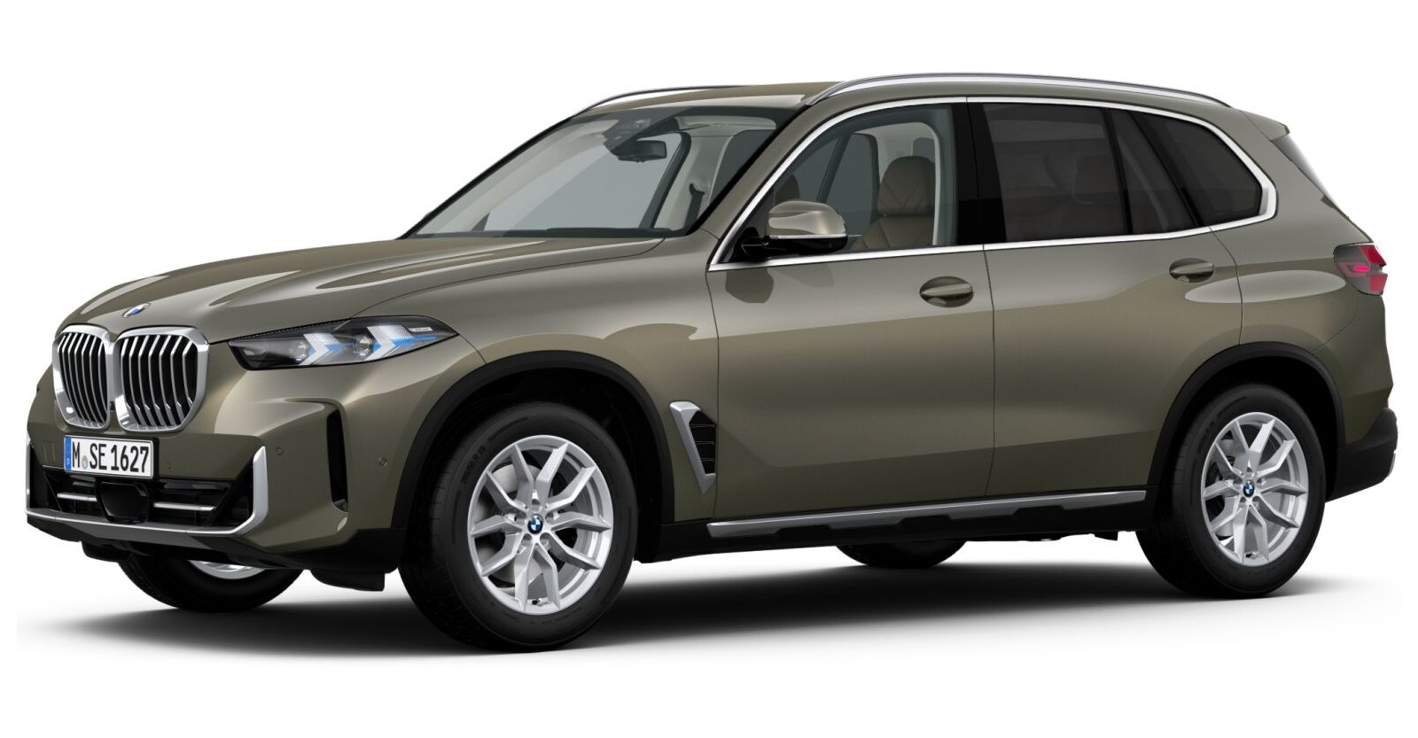BMW X5 xDrive30d in Grün von vorne