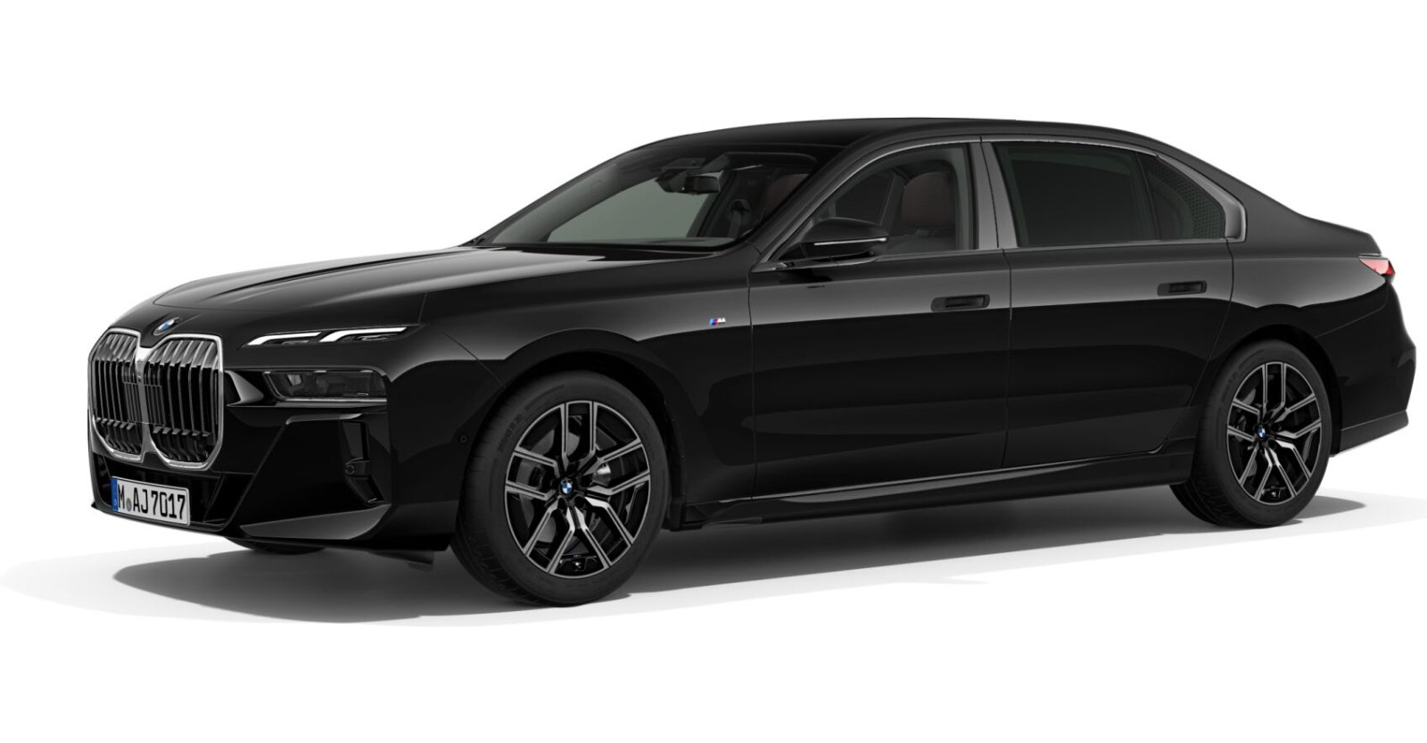 BMW BMW 7er in Schwarz von vorne BMW BMW 7er in Schwarz von vorne