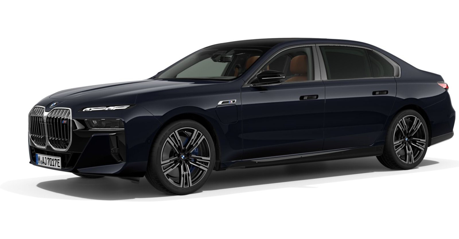 BMW BMW 7er in Schwarz von vorne BMW BMW 7er in Schwarz von vorne