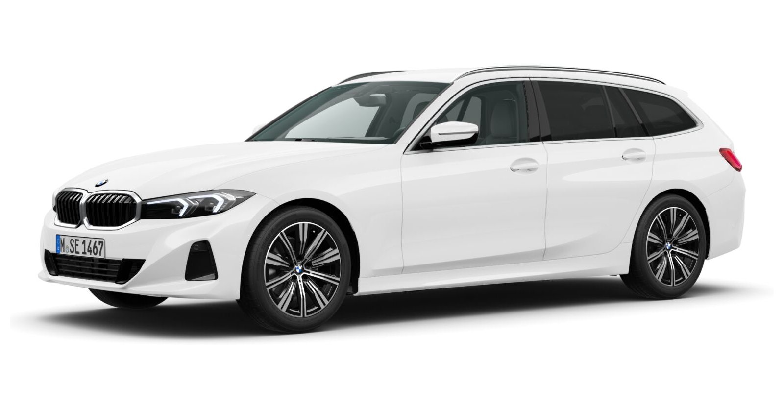 BMW BMW 3er in Weiß von vorne BMW BMW 3er in Weiß von vorne