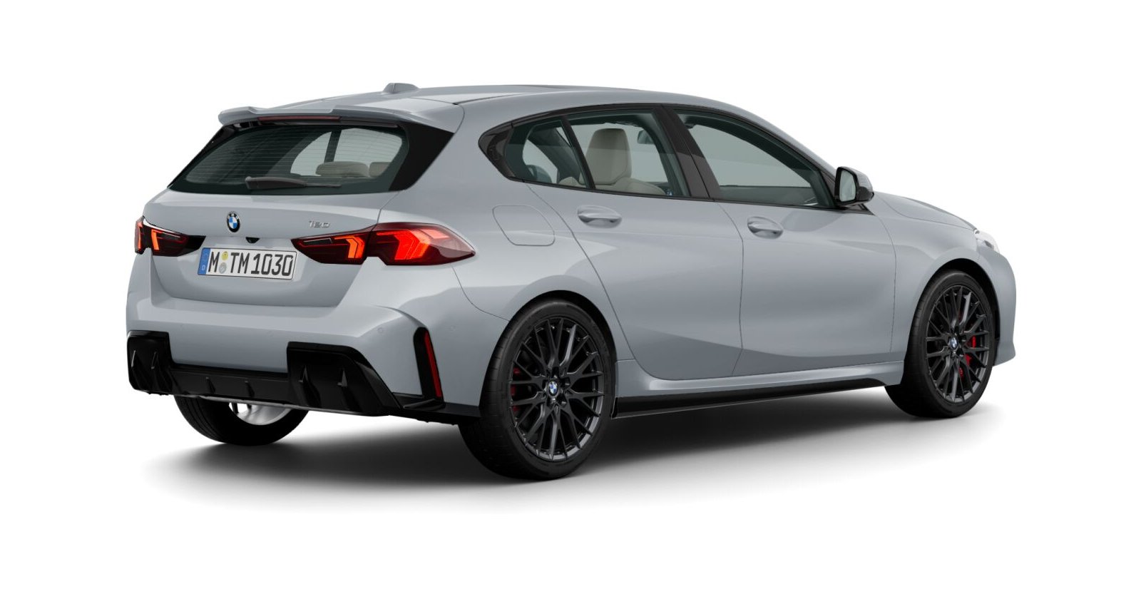 BMW BMW 1er in Grau von hinten