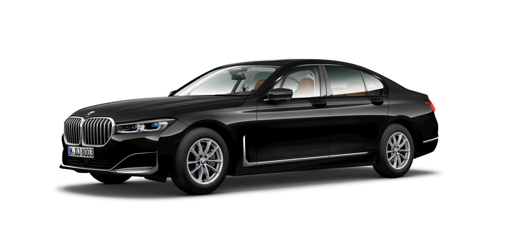 BMW BMW 7er in Schwarz von vorne BMW BMW 7er in Schwarz von vorne
