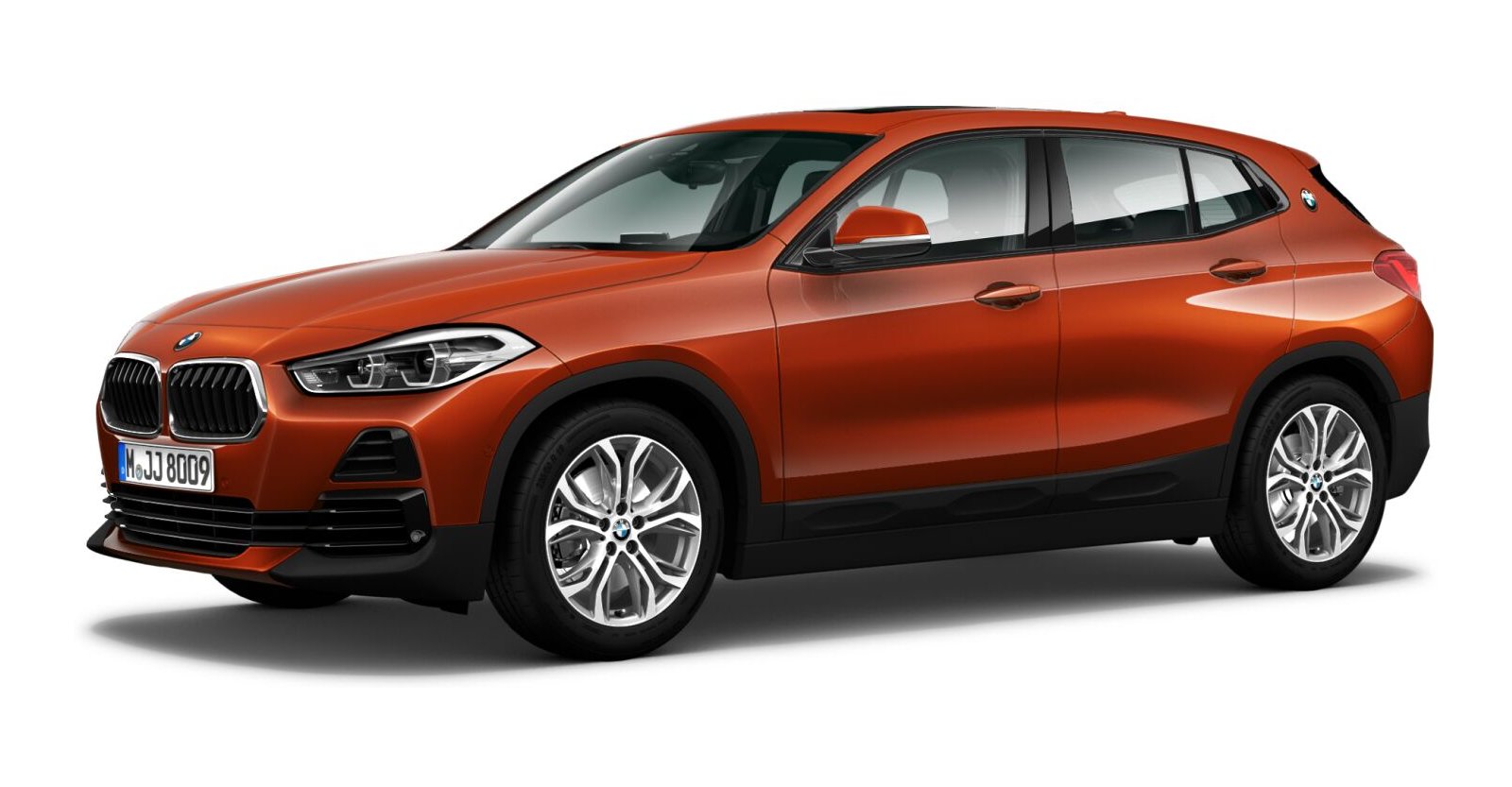 BMW BMW X in Orange von vorne BMW BMW X in Orange von vorne