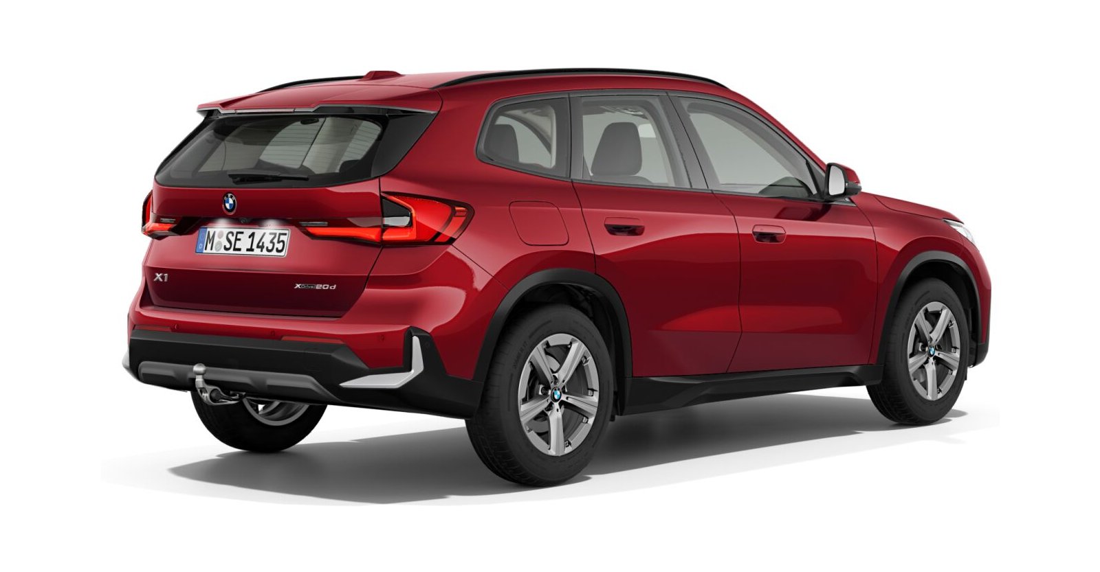 BMW BMW X in Rot von hinten BMW BMW X in Rot von hinten