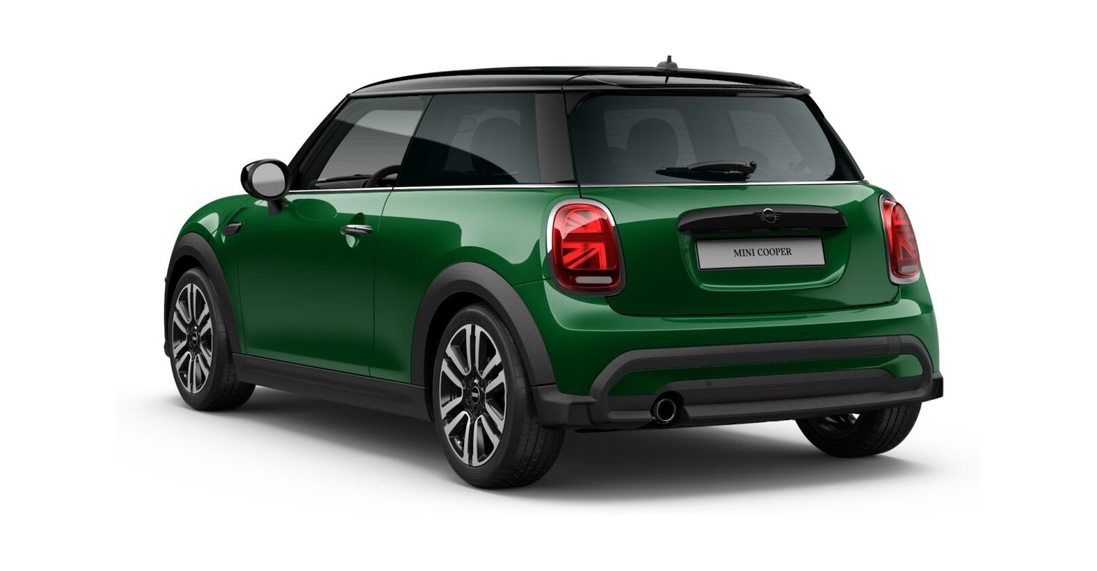 MINI MINI 3-Türer in Grün von hinten