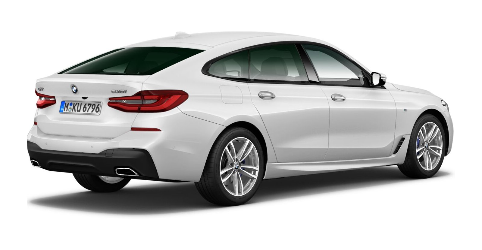 BMW BMW 6er in Weiß von hinten BMW BMW 6er in Weiß von hinten