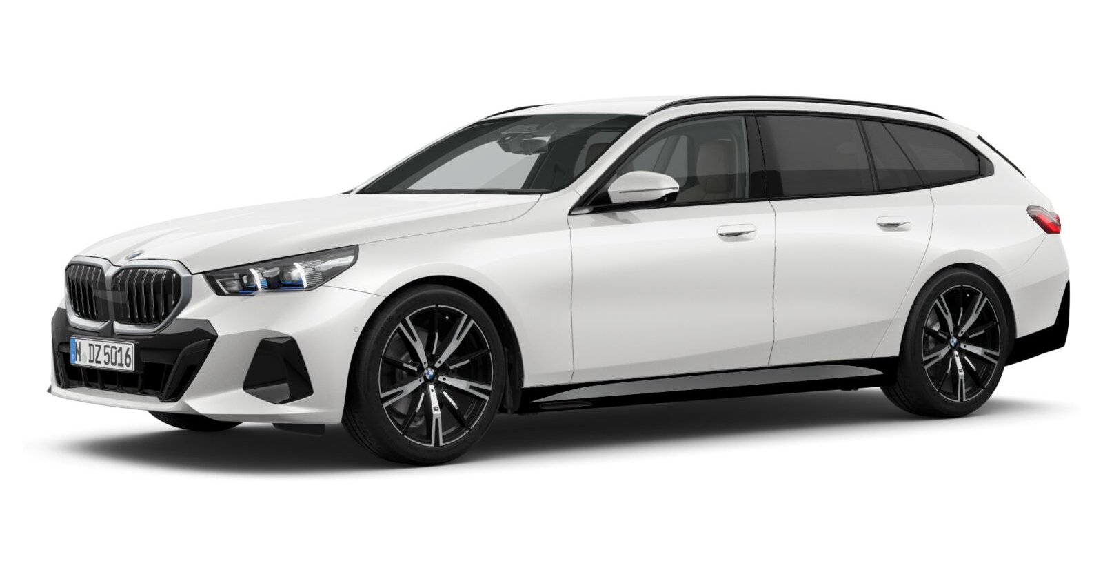 BMW BMW 5er in Weiß von vorne