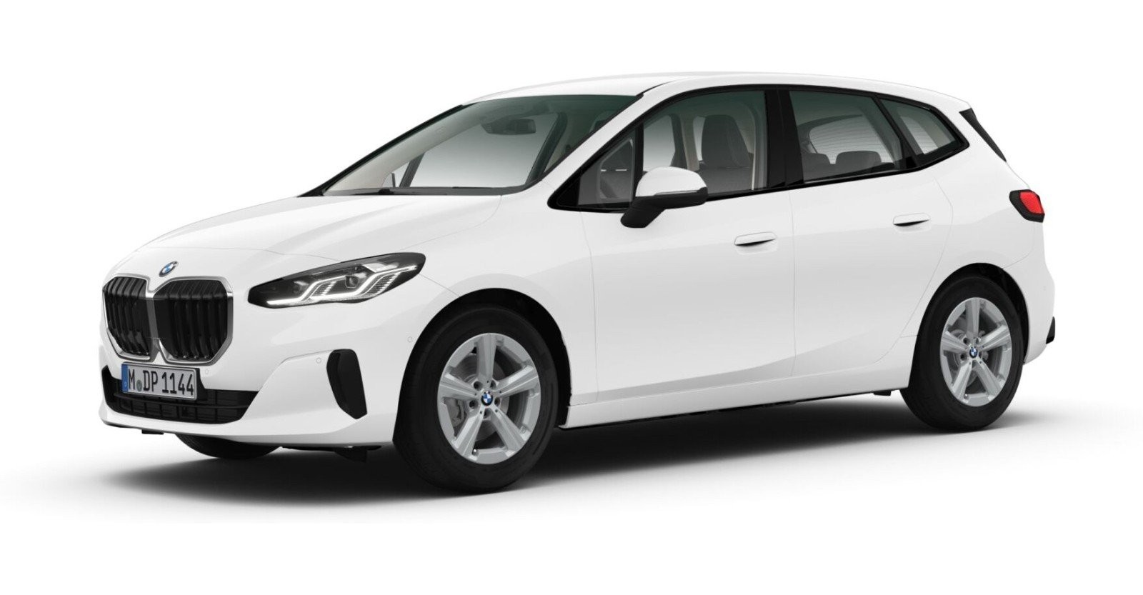 BMW 220i Active Tourer in Weiß von vorne