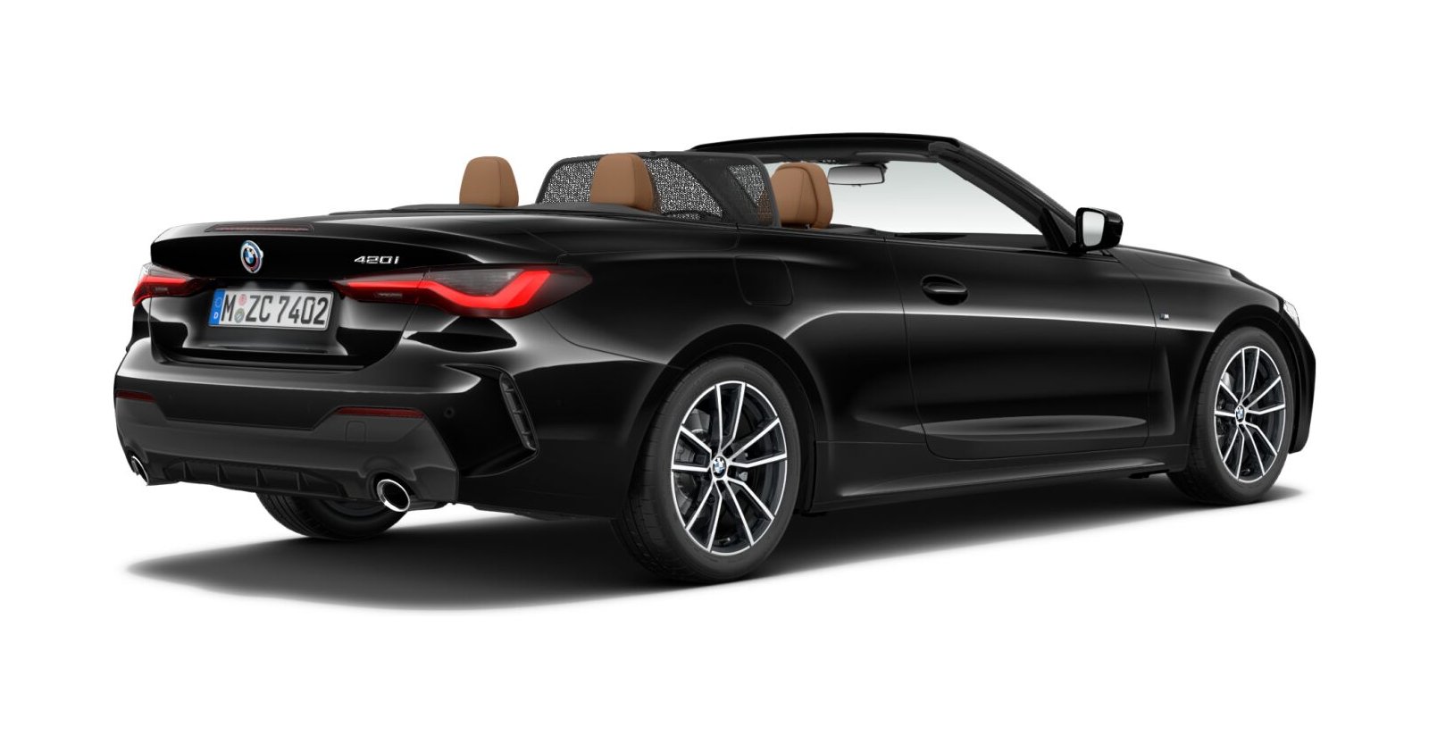 BMW BMW 4er in Schwarz von hinten BMW BMW 4er in Schwarz von hinten