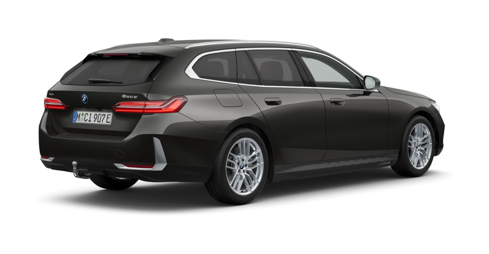 BMW BMW 5er in Grau von hinten