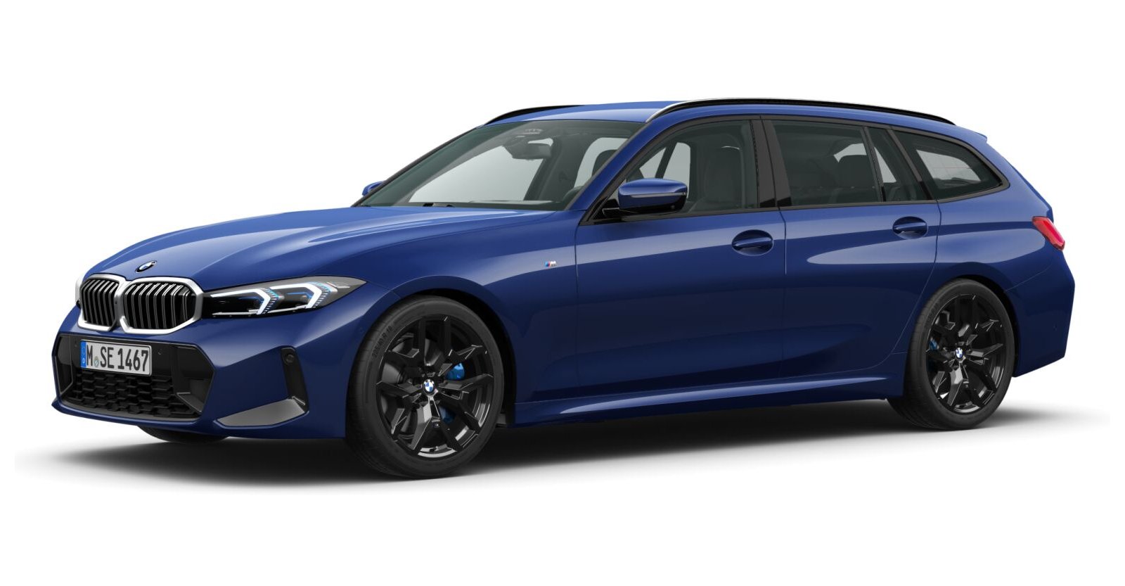 BMW BMW 3er in Blau von vorne BMW BMW 3er in Blau von vorne