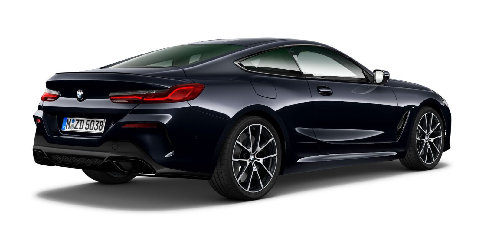 BMW BMW 8er in Schwarz von hinten BMW BMW 8er in Schwarz von hinten
