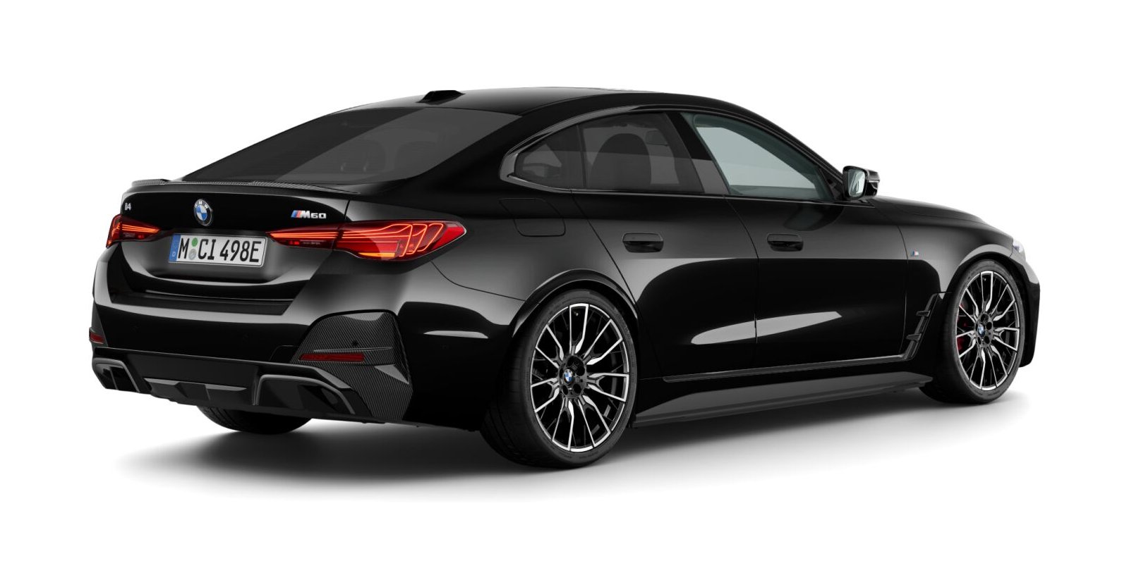 BMW BMW I in Schwarz von hinten BMW BMW I in Schwarz von hinten