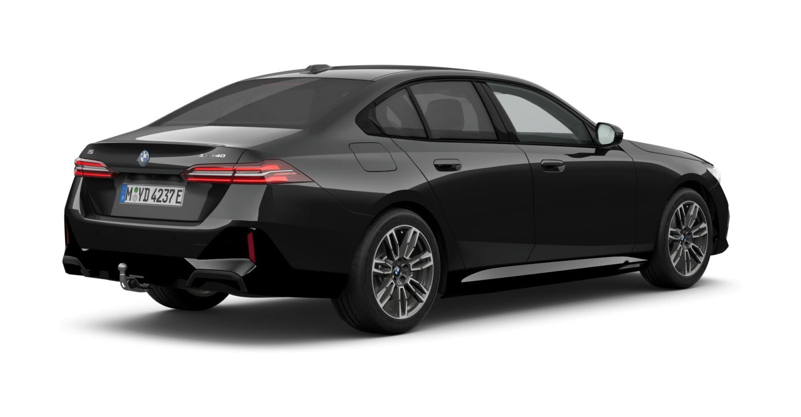 BMW BMW I in Schwarz von hinten BMW BMW I in Schwarz von hinten