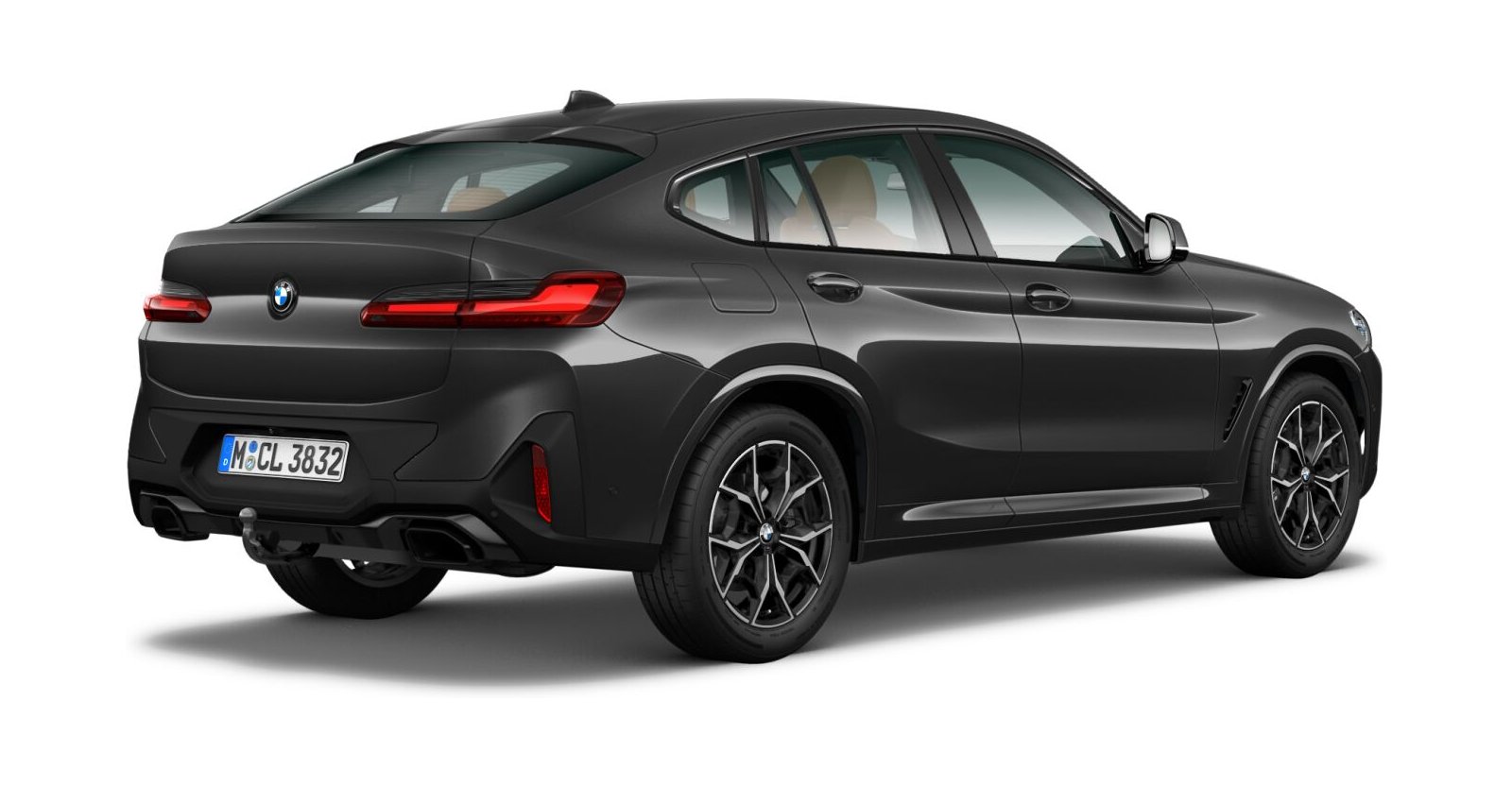 BMW BMW X in Grau von hinten