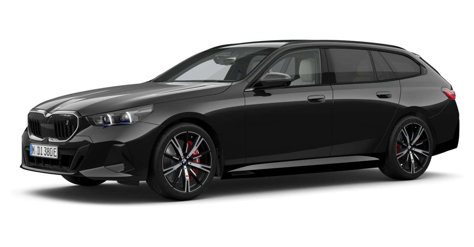 BMW BMW I in Schwarz von vorne