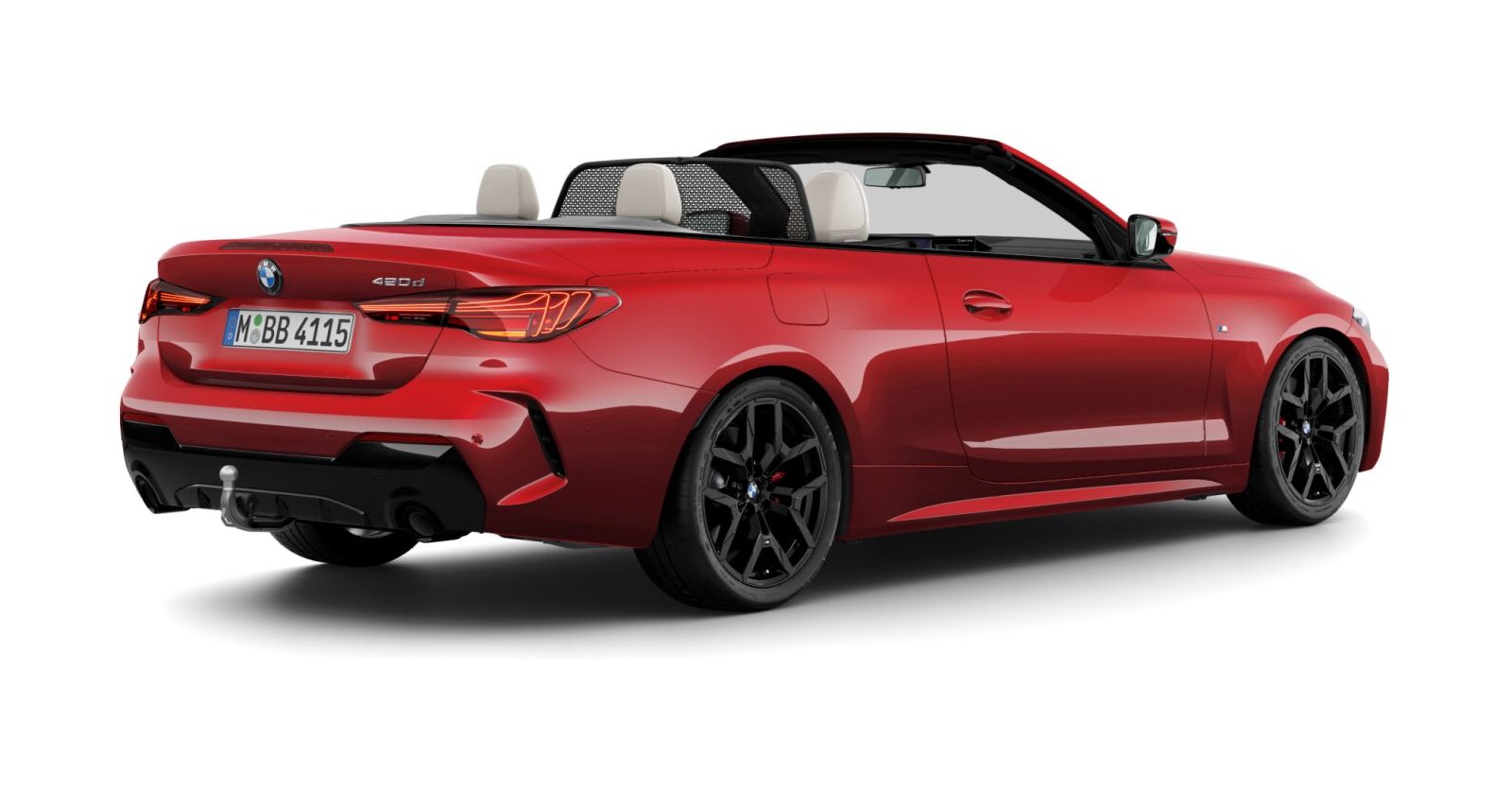 BMW BMW 4er in Rot von hinten BMW BMW 4er in Rot von hinten