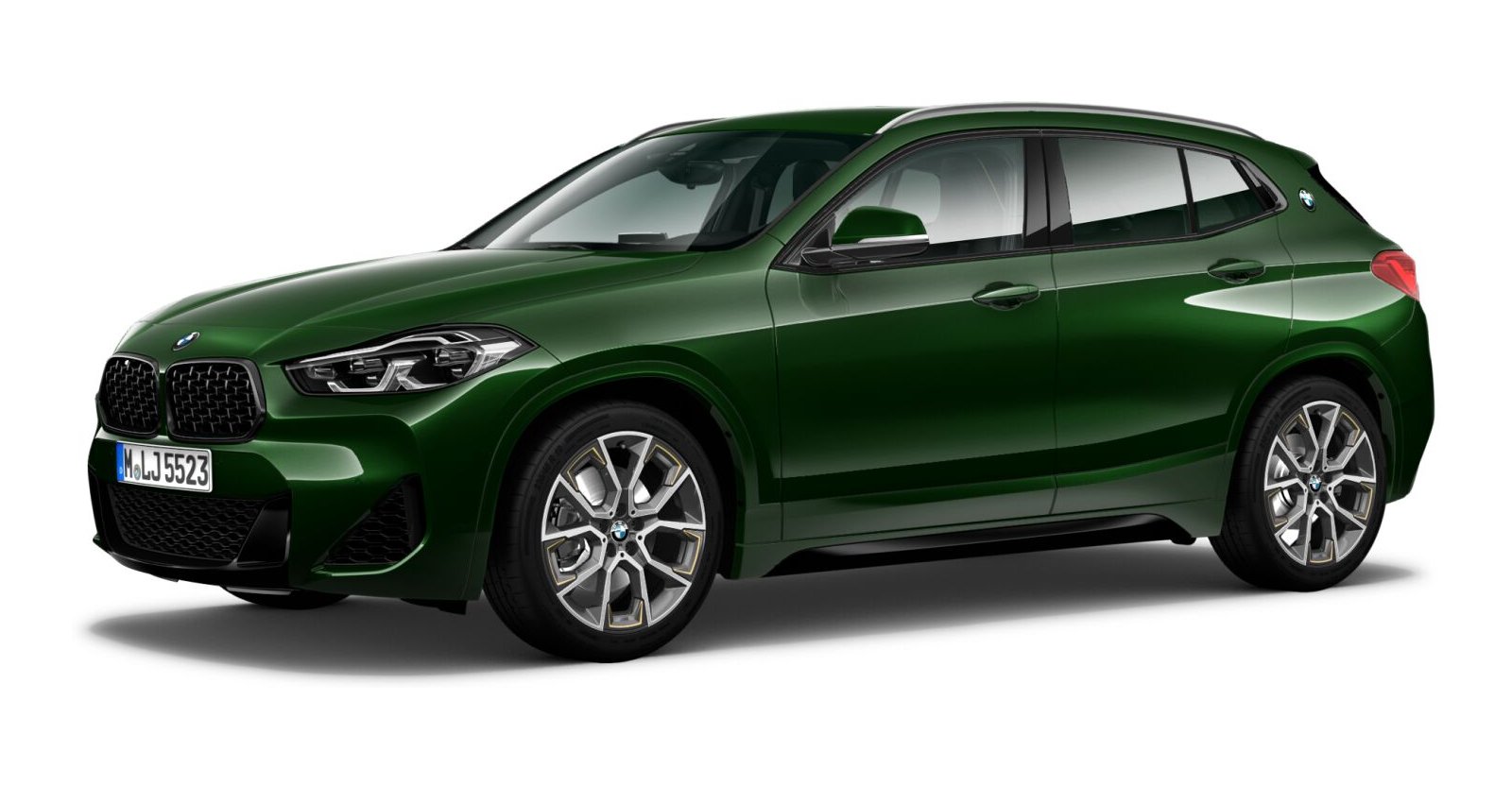 BMW X2 xDrive25d in Grün von vorne