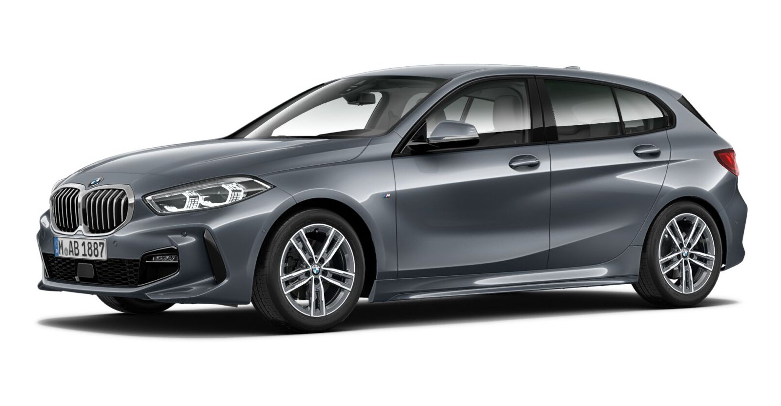 BMW BMW 1er in Grau von vorne BMW BMW 1er in Grau von vorne