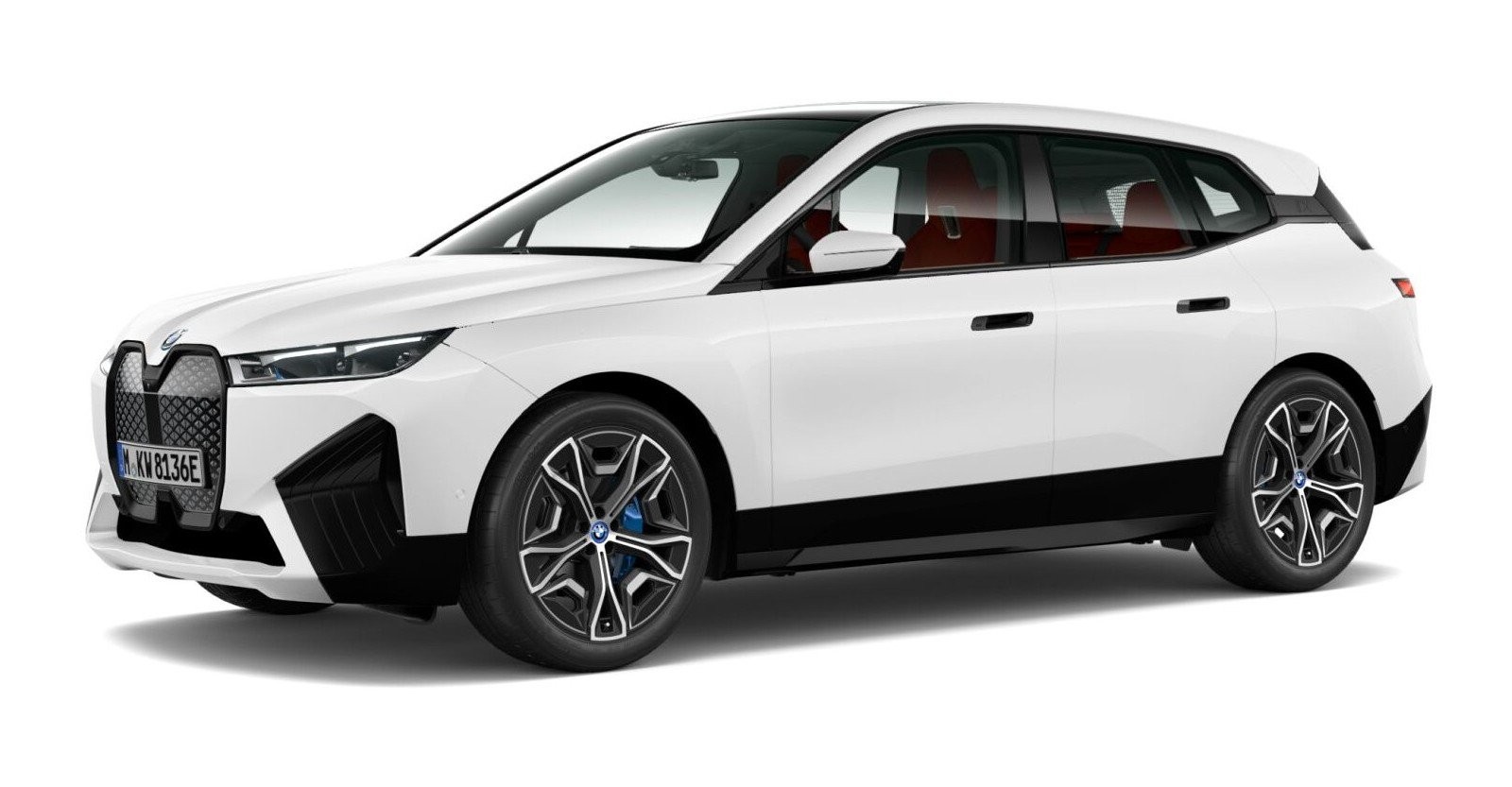 BMW BMW I in Weiß von vorne BMW BMW I in Weiß von vorne