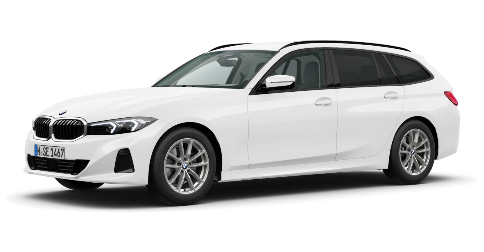 BMW BMW 3er in Weiß von vorne