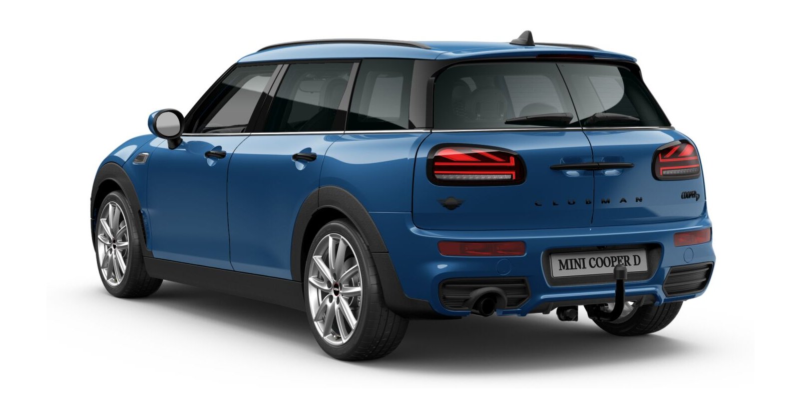 MINI MINI Clubman in Blau von hinten