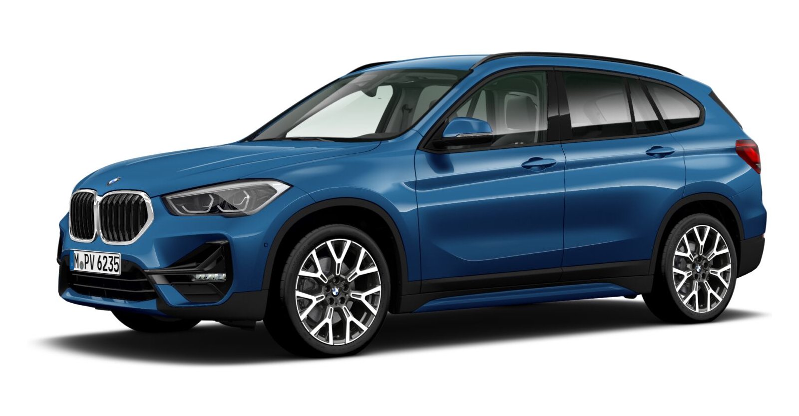 BMW BMW X in Blau von vorne BMW BMW X in Blau von vorne