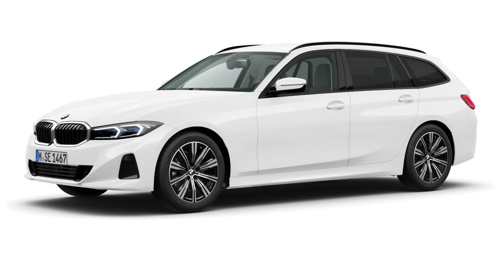 BMW BMW 3er in Weiß von vorne
