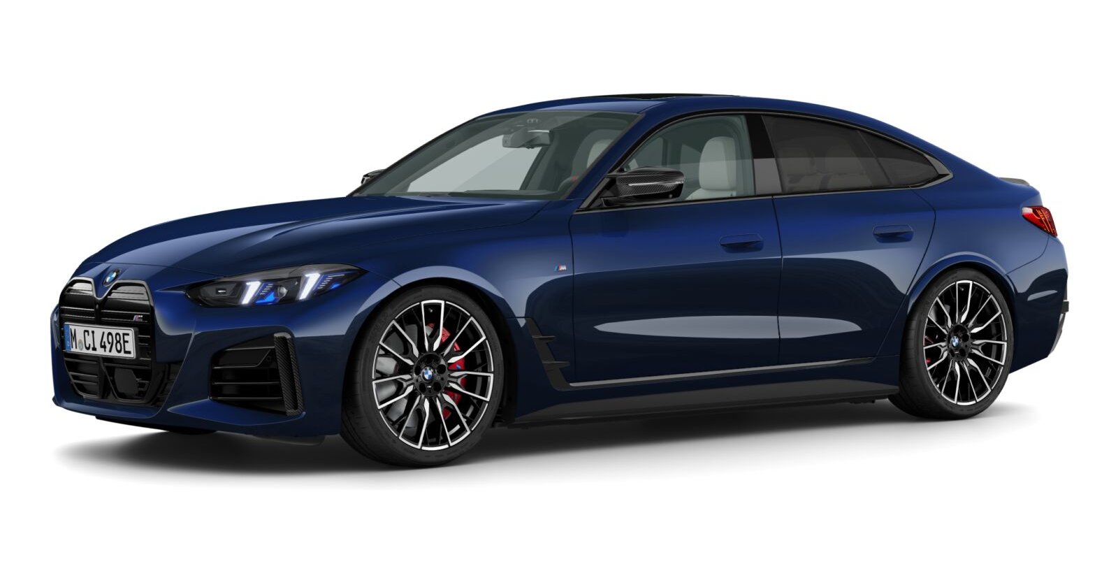 BMW i4 M60 xDrive Gran Coupé in Blau von vorne BMW i4 M60 xDrive Gran Coupé in Blau von vorne
