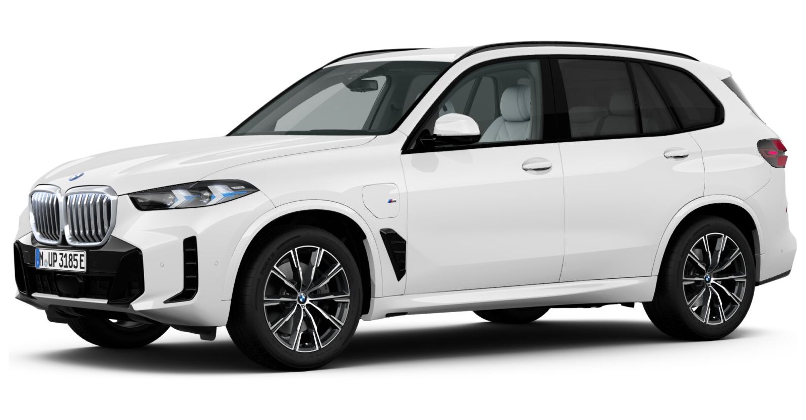 BMW X5 xDrive50e in Weiß von vorne BMW X5 xDrive50e in Weiß von vorne