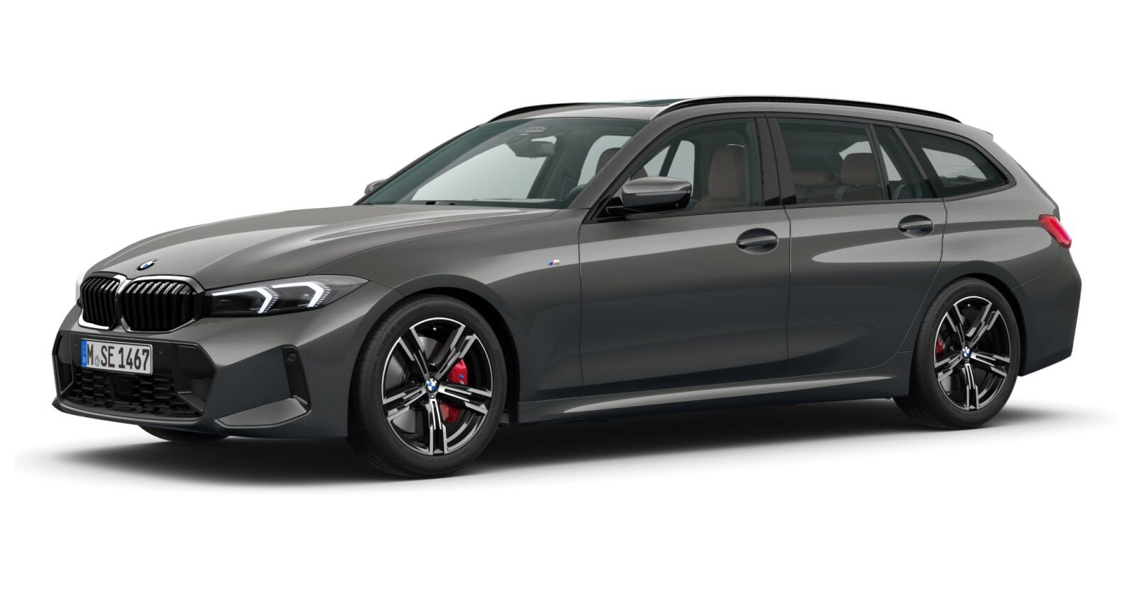 BMW BMW 3er in Grau von vorne