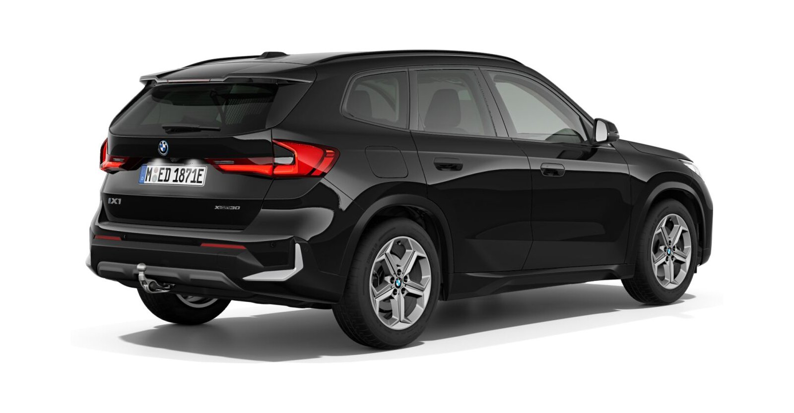 BMW BMW I in Schwarz von hinten BMW BMW I in Schwarz von hinten