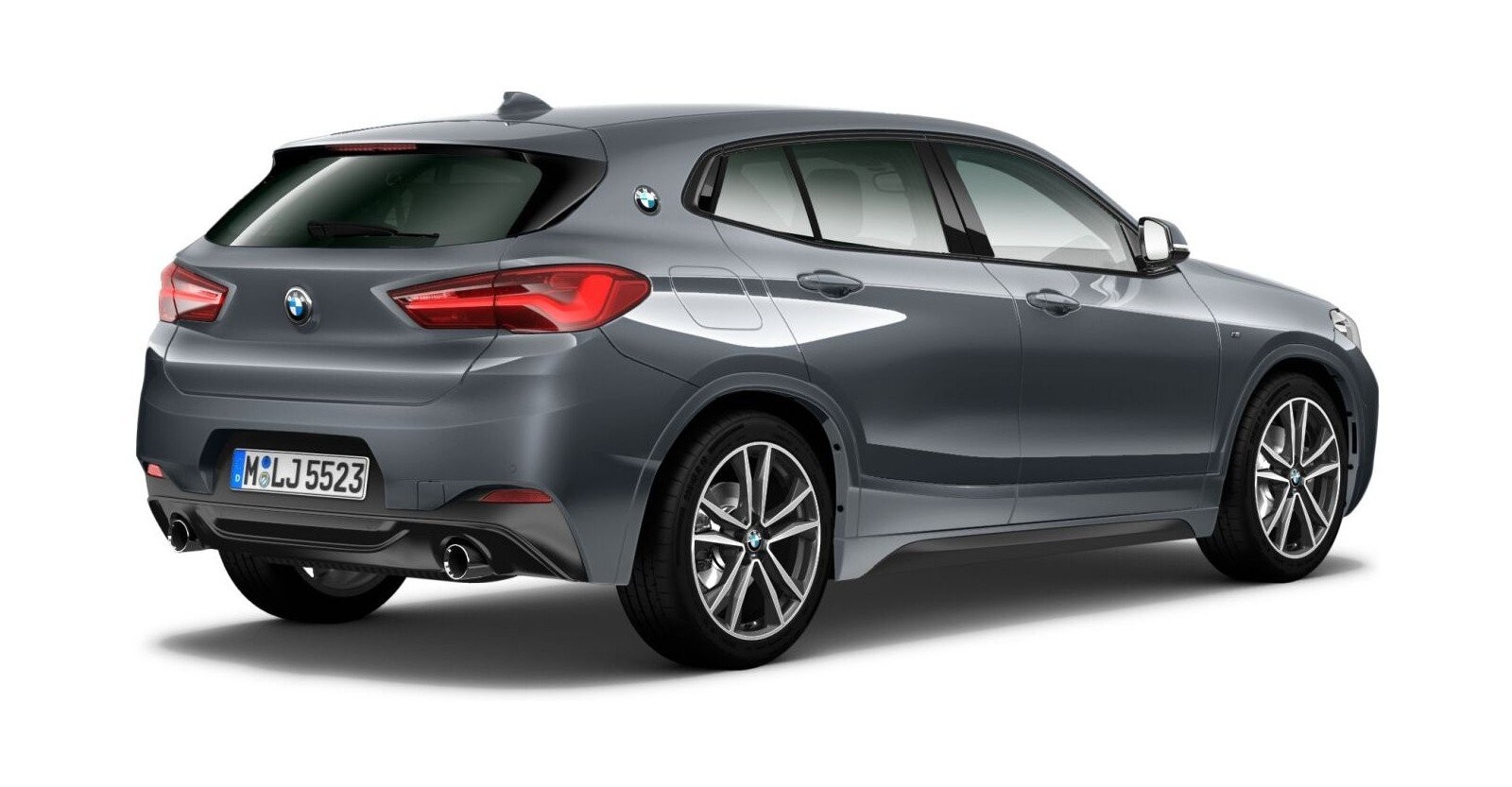 BMW BMW X in Grau von hinten BMW BMW X in Grau von hinten