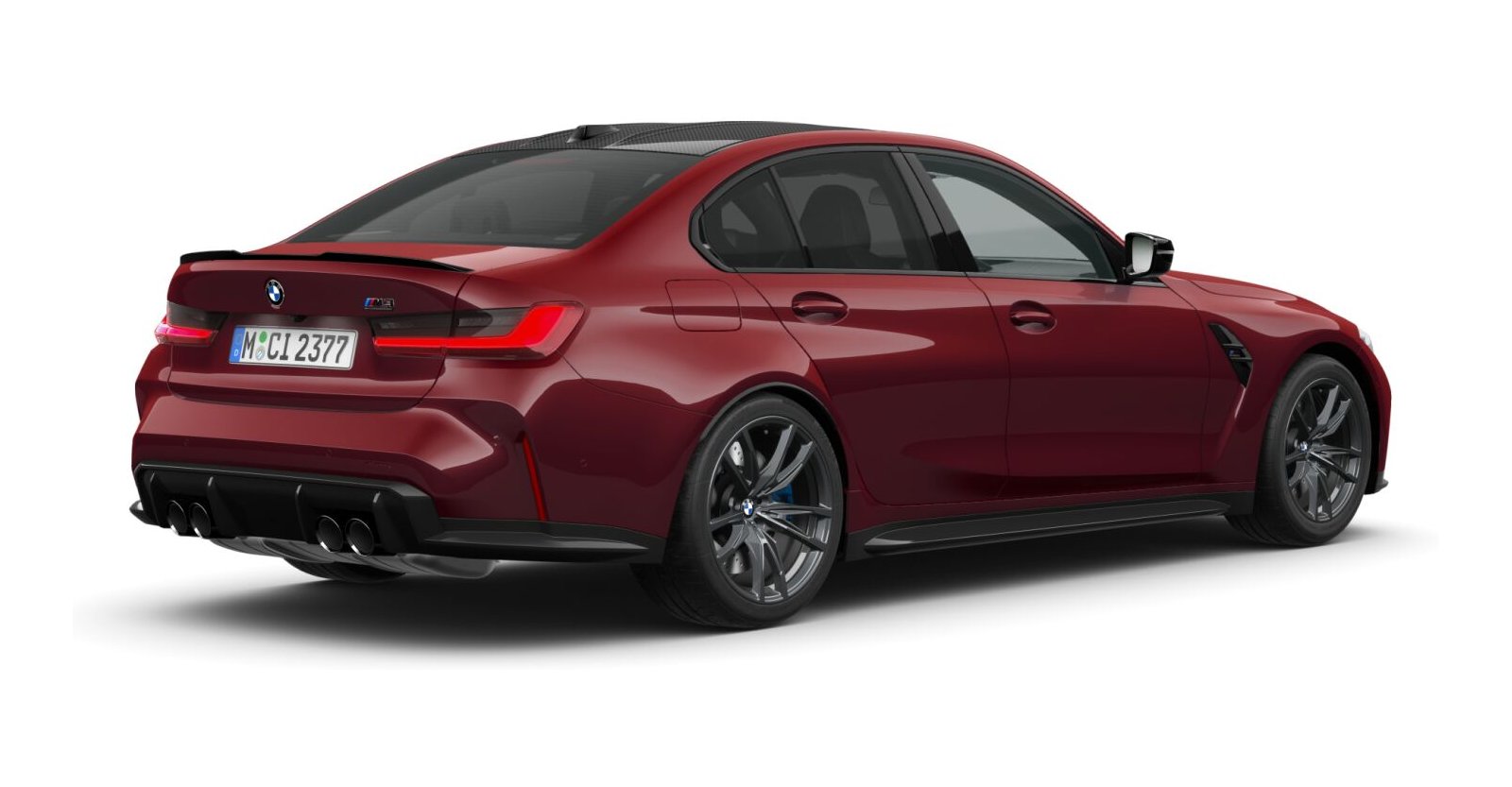 BMW BMW M in Rot von hinten BMW BMW M in Rot von hinten