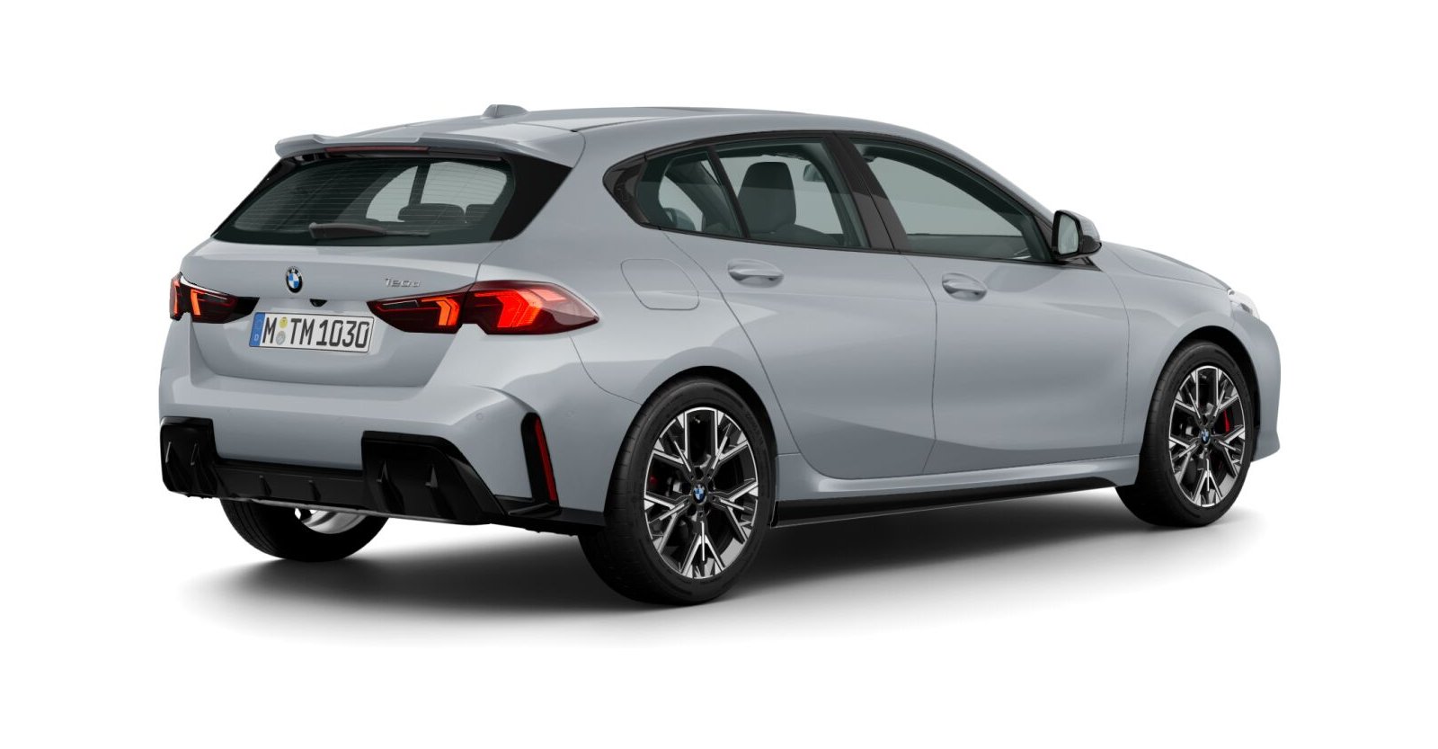 BMW BMW 1er in Grau von hinten