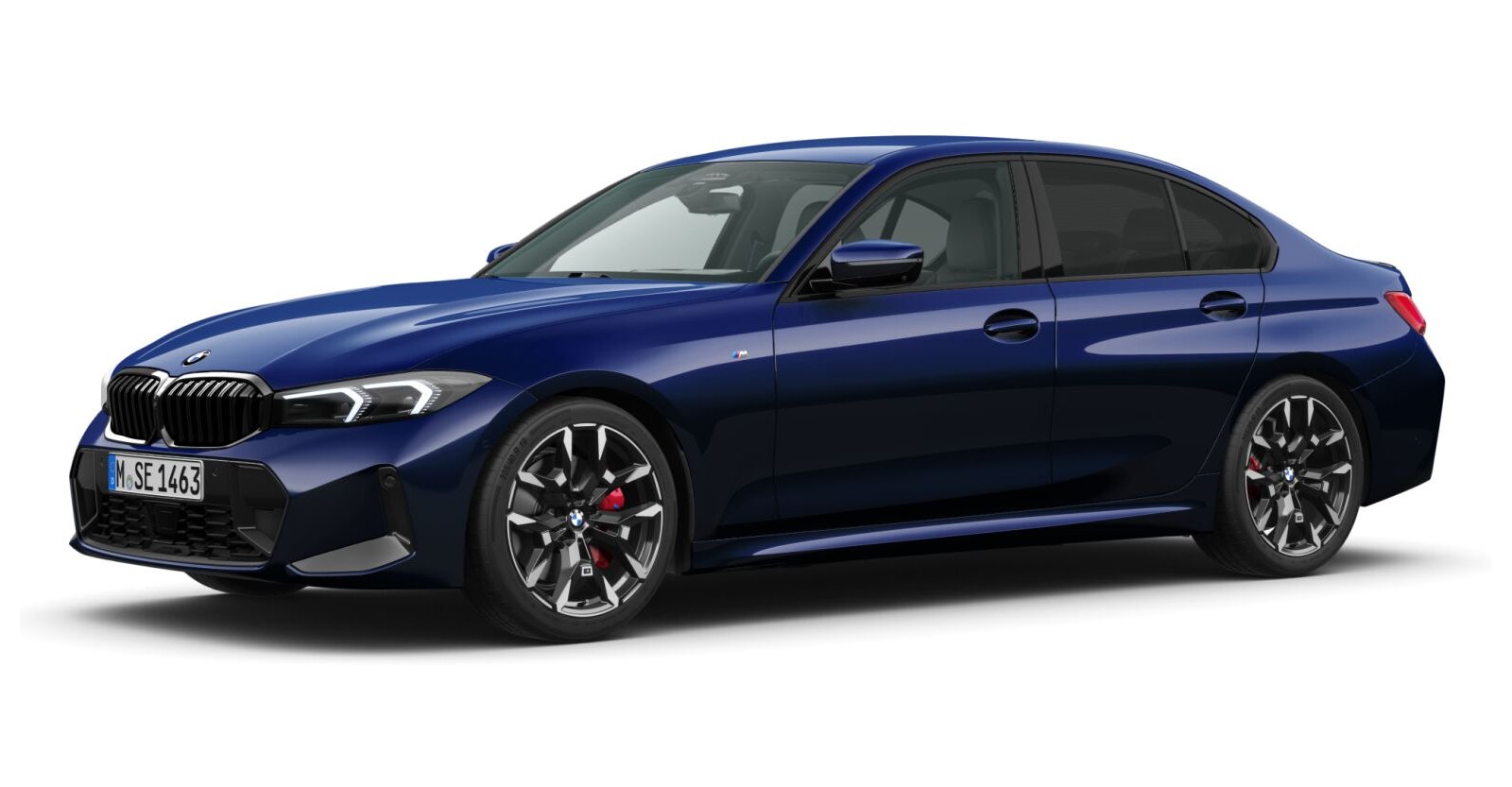 BMW 320d xDrive Limousine in Blau von vorne BMW 320d xDrive Limousine in Blau von vorne