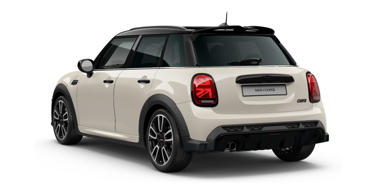 MINI MINI 5-Türer in Weiß von hinten MINI MINI 5-Türer in Weiß von hinten