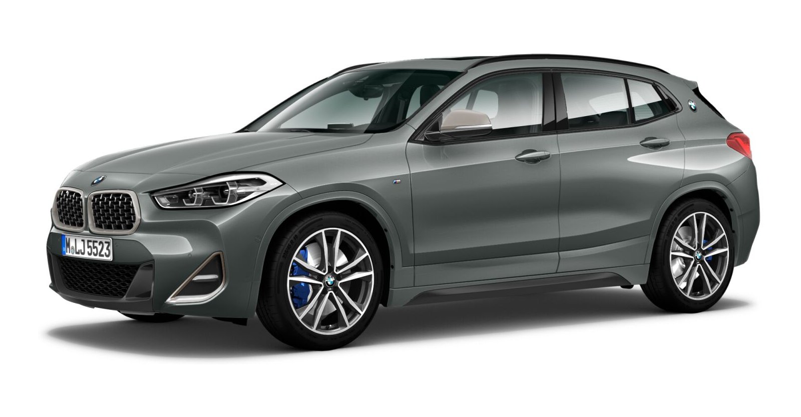 BMW X2 M35i in Grau von vorne
