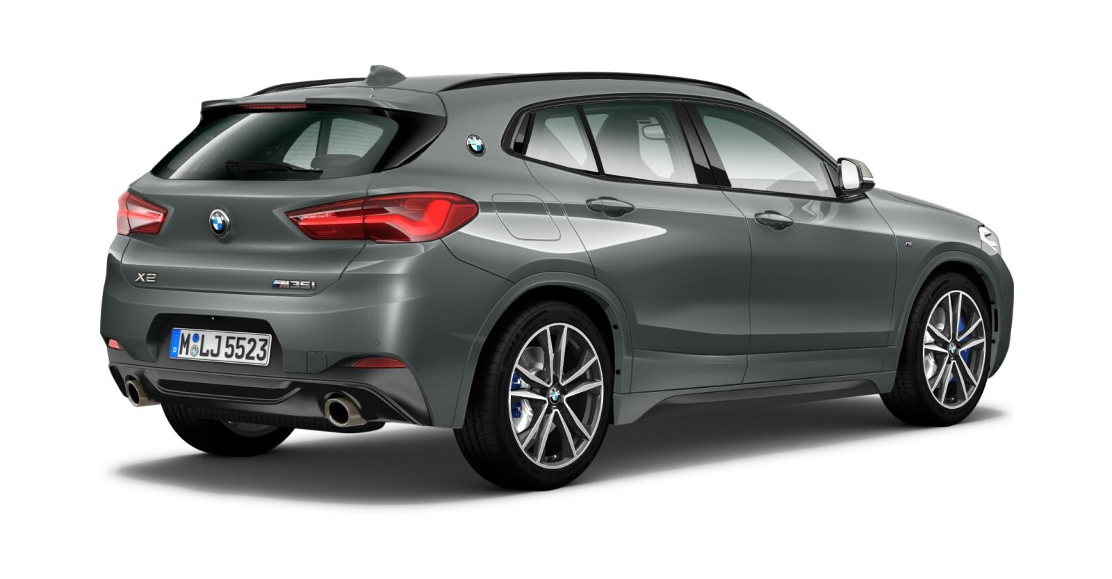 BMW BMW X in Grau von hinten BMW BMW X in Grau von hinten