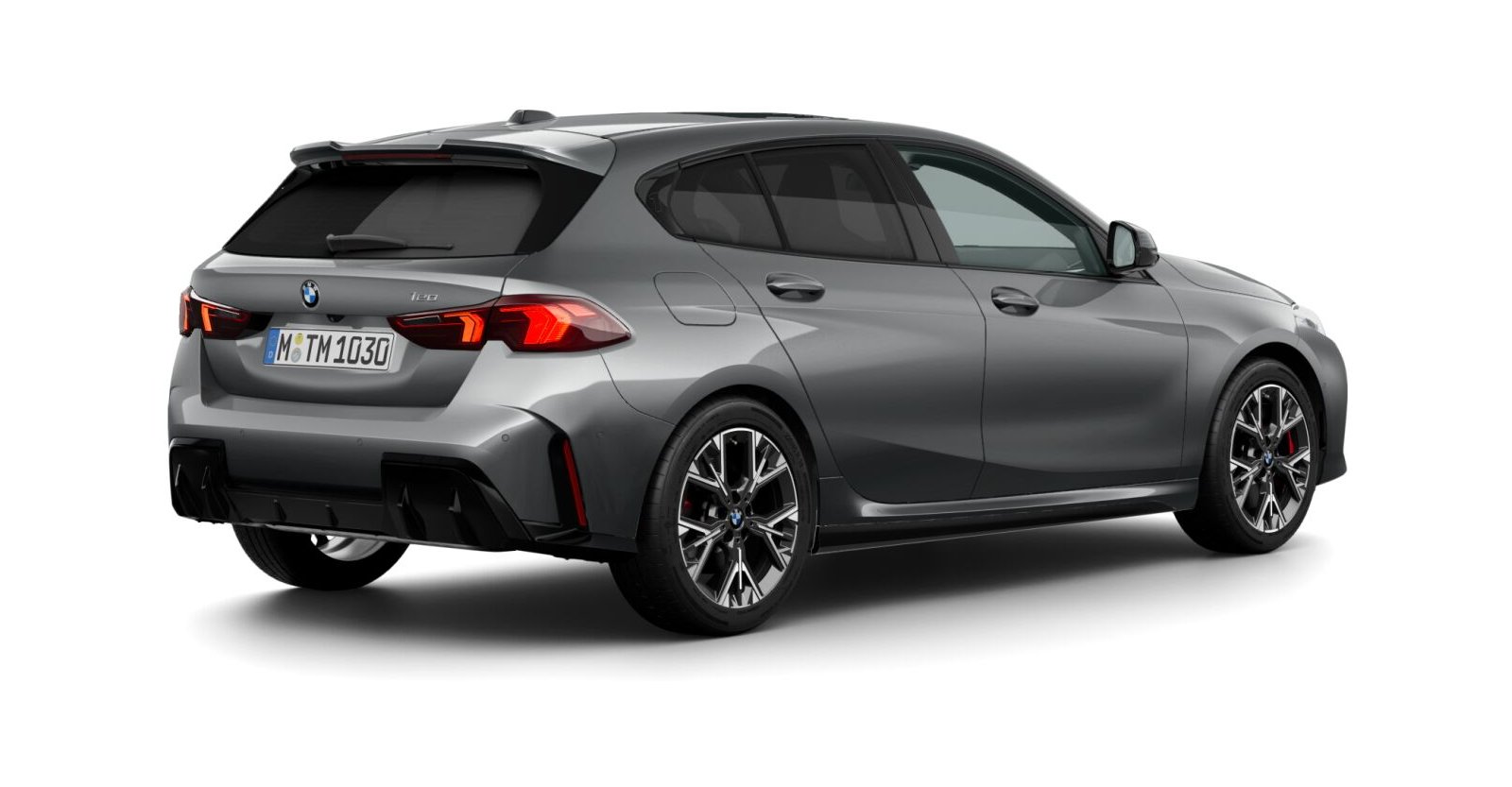 BMW BMW 1er in Grau von hinten