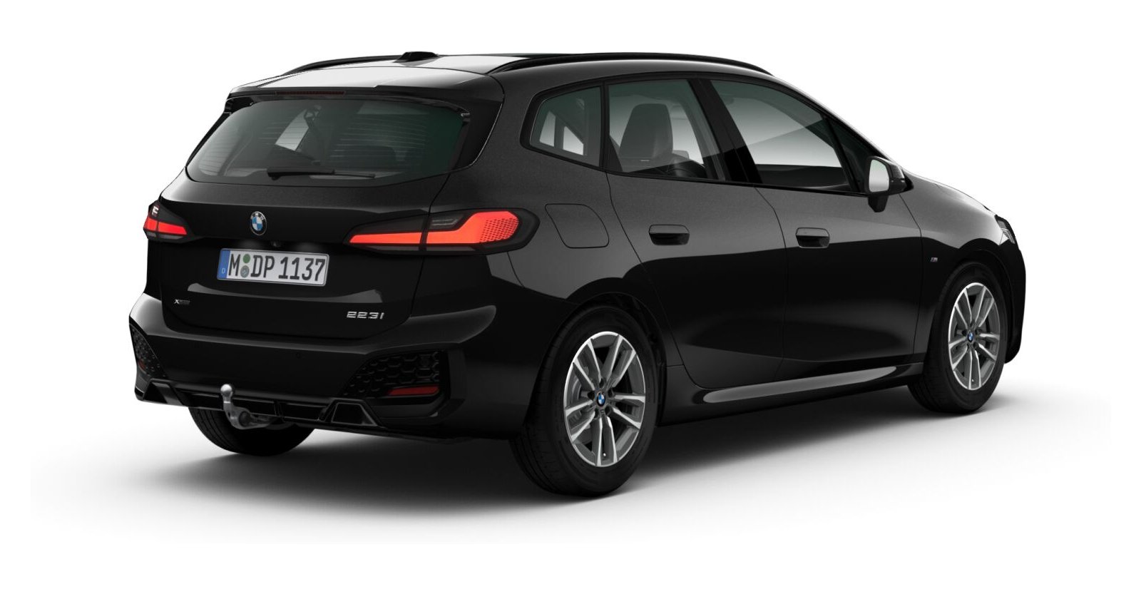 BMW BMW 2er in Schwarz von hinten