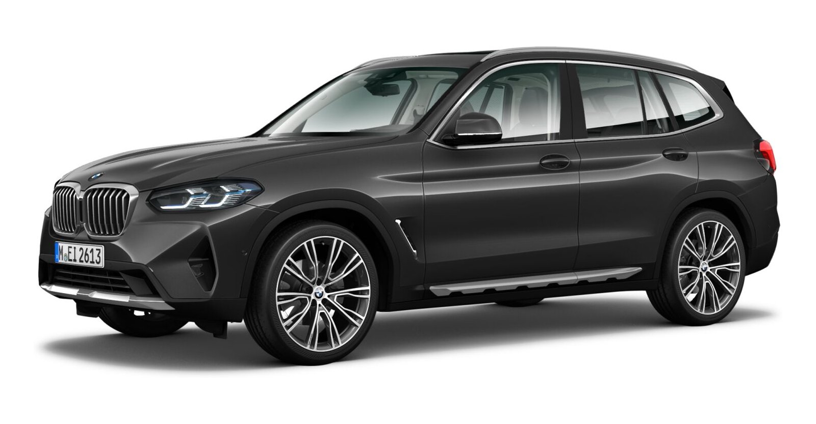 BMW X3 xDrive 20d in Grau von vorne